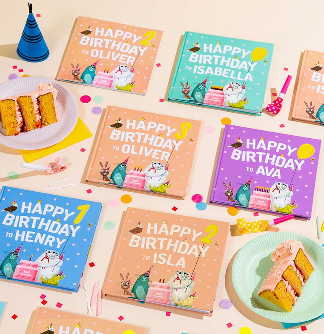 Different variations of personalization in Happy Birthday To You