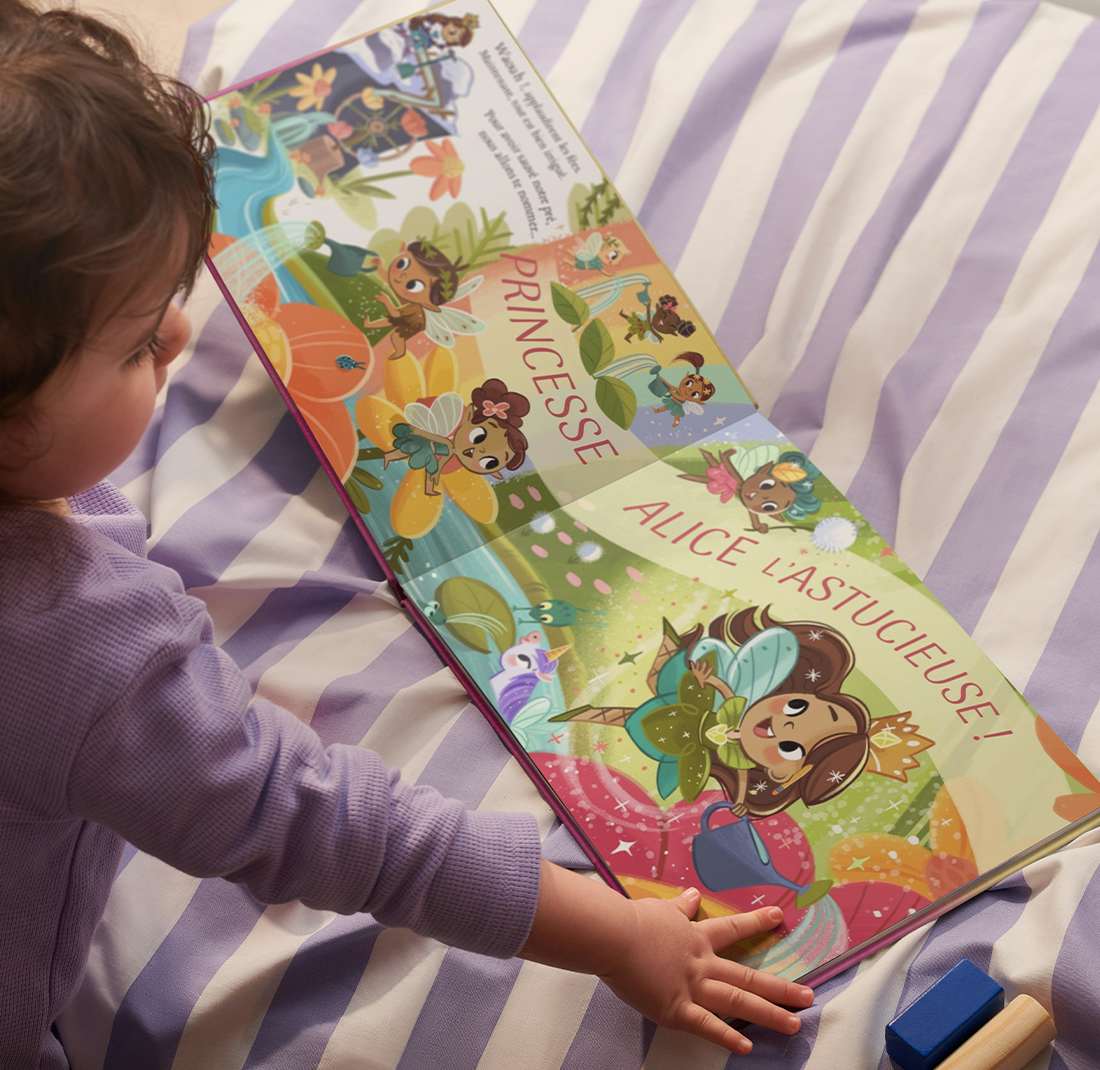 child reading princess you book