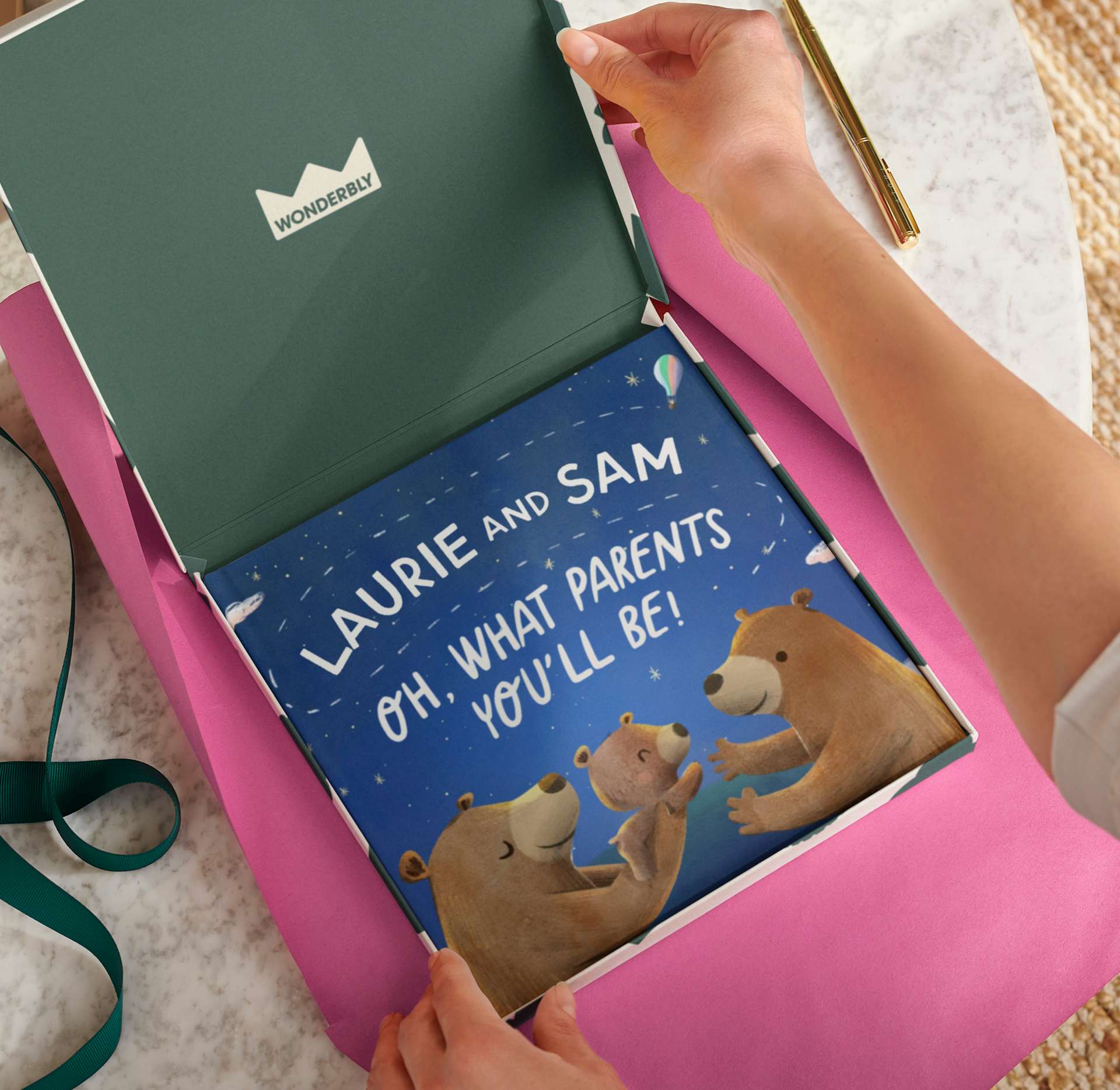 A personalised book cover