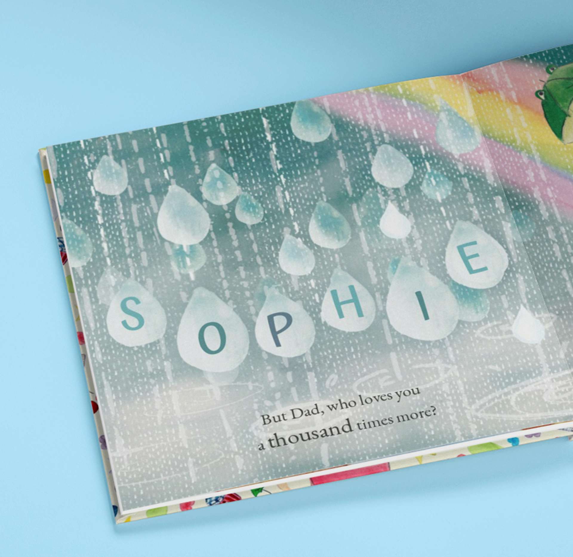 spread of book - raindrops