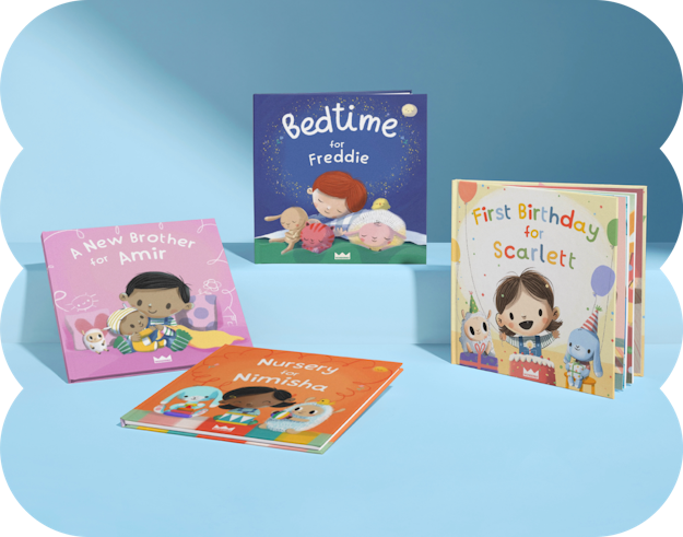 four personalised books