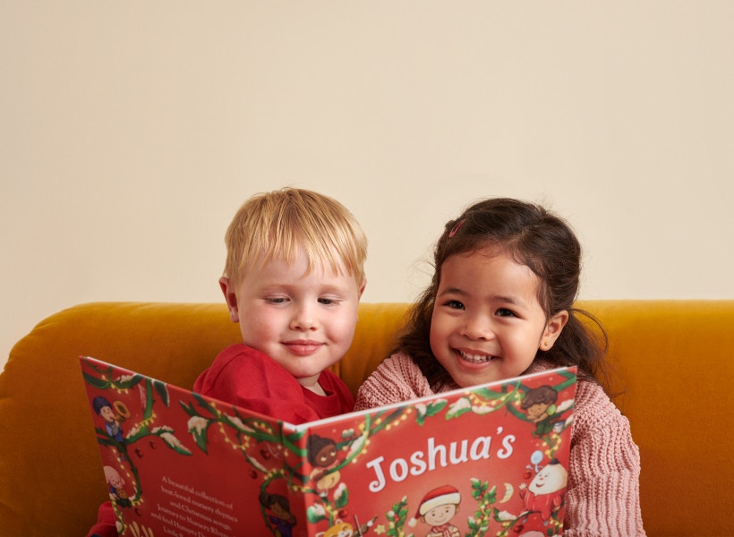 kids reading treasury of nursery rhymes