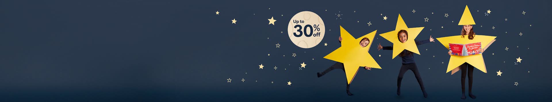 Up to 30% off personalised children's books