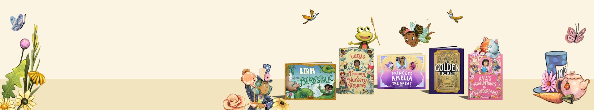 collection of wonderbly books based on classic children's stories 