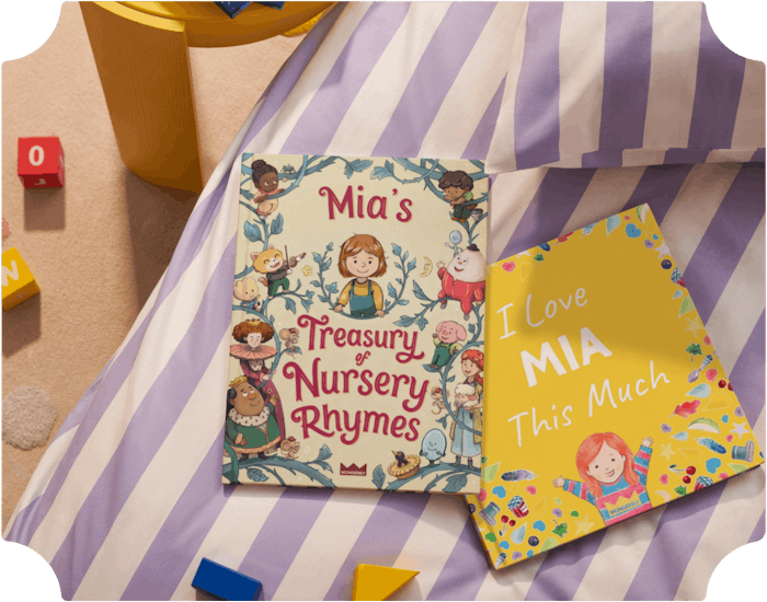 Two personalised Wonderbly books