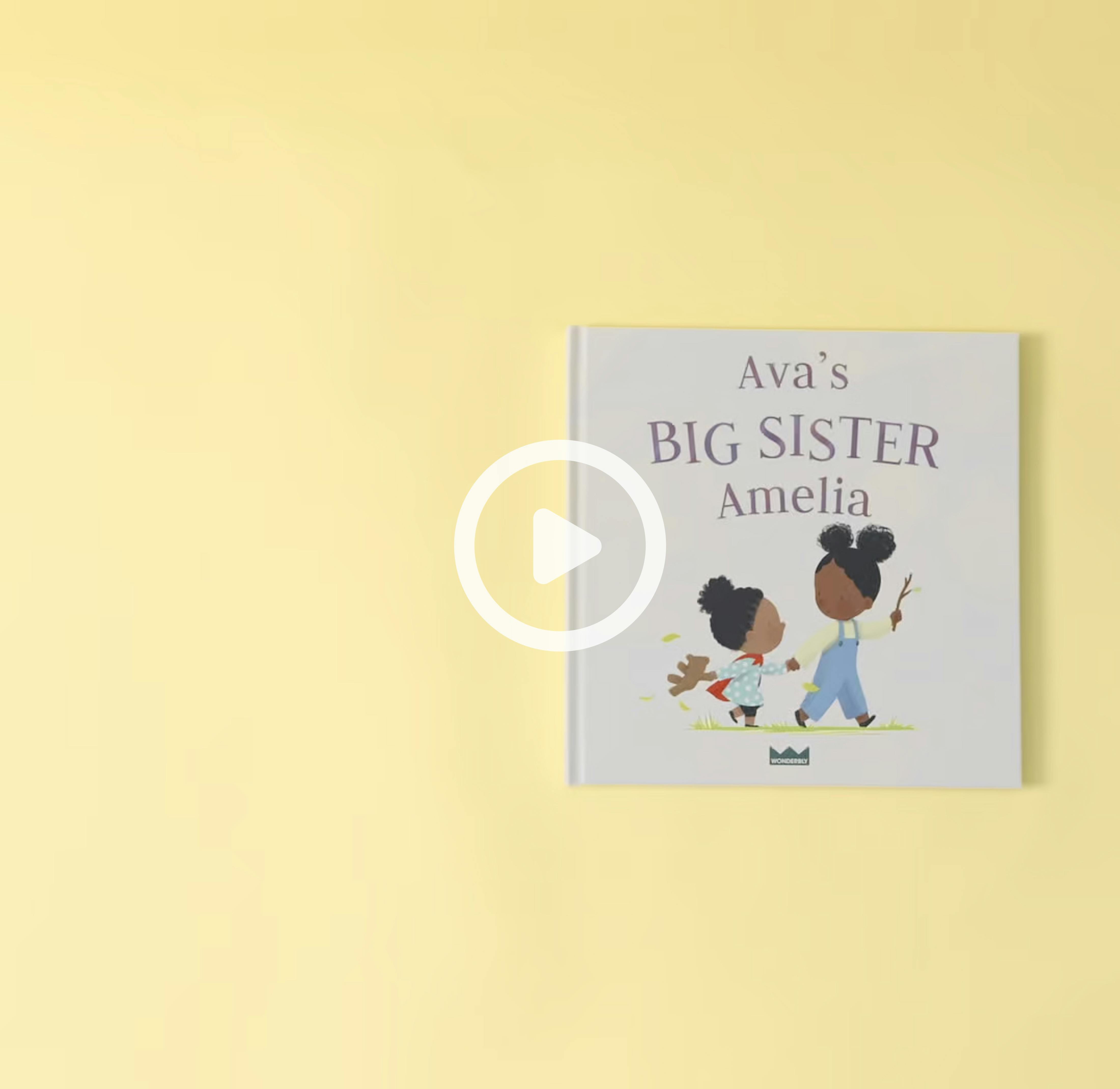 my big sibling book with a video 'play' button