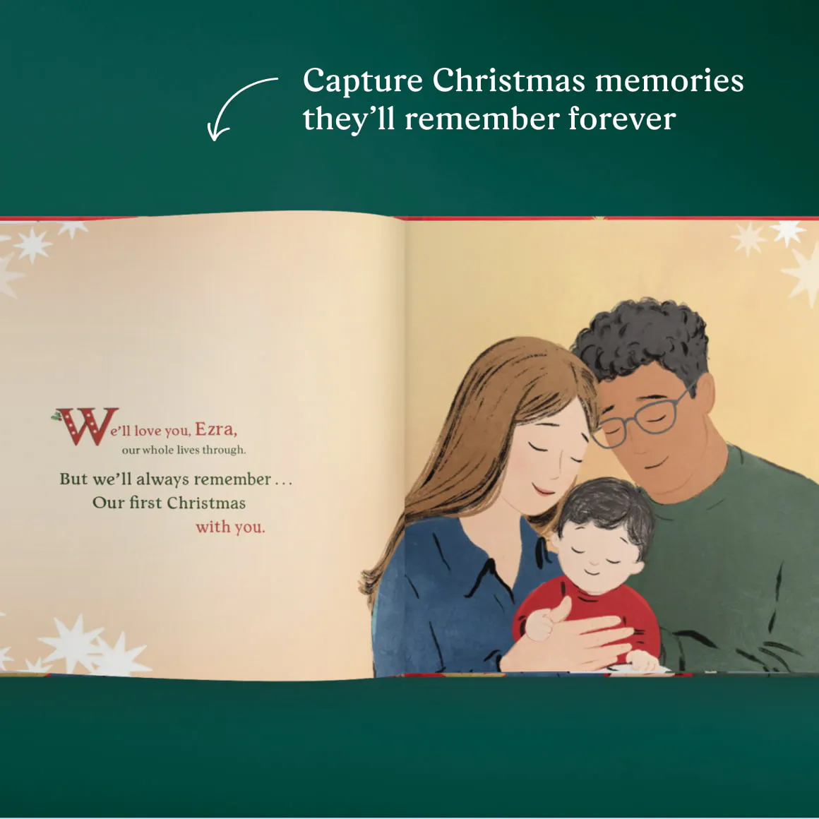 A page inside the personalised book