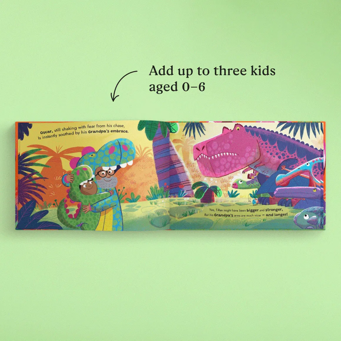 GIF showing the personalized pages of the book