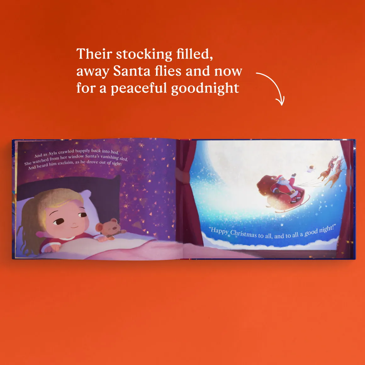 A page inside the personalised book