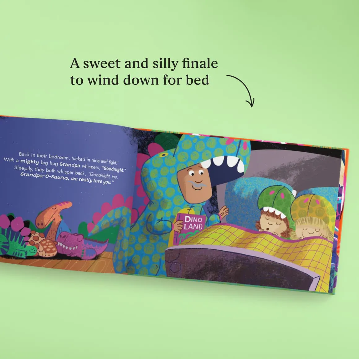 A page inside the personalized book
