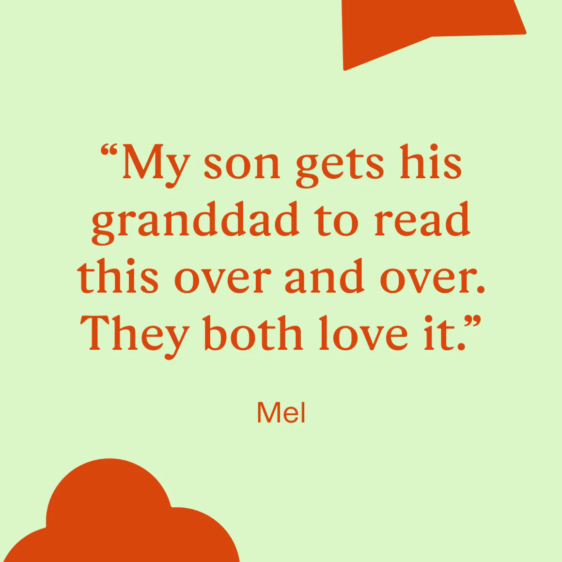 Personalized book testimonial