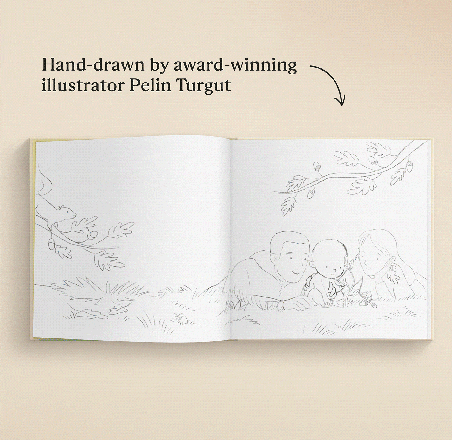 gif showing pages in personalised book