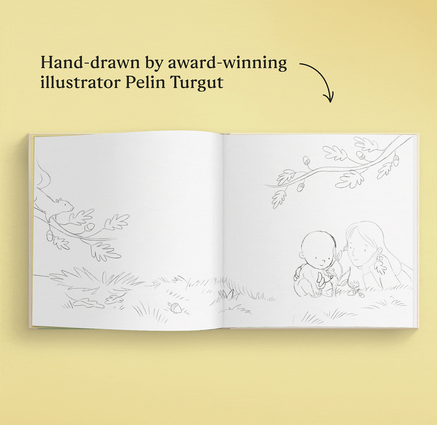 GIF showing pages in personalised book