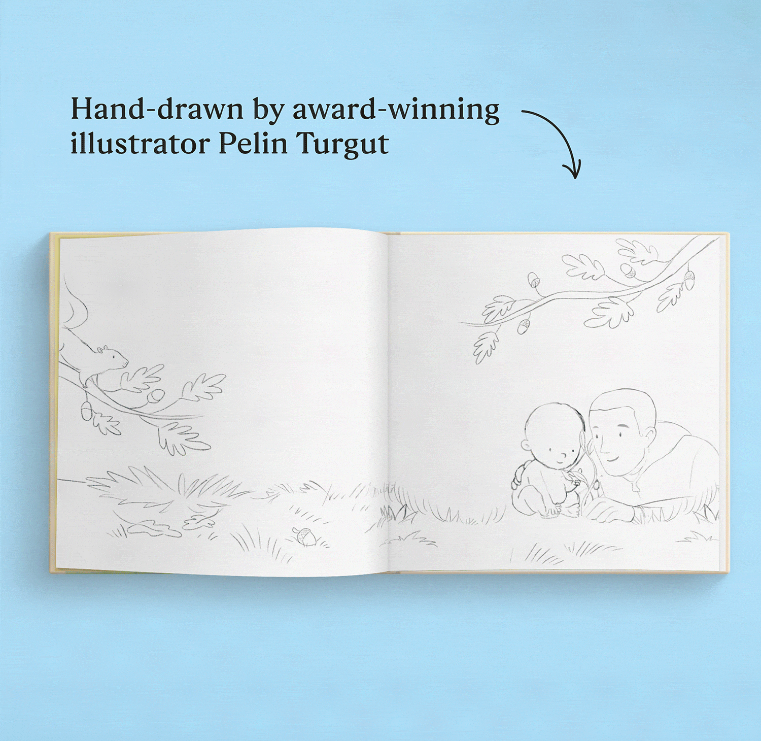 GIF showing pages in personalised book