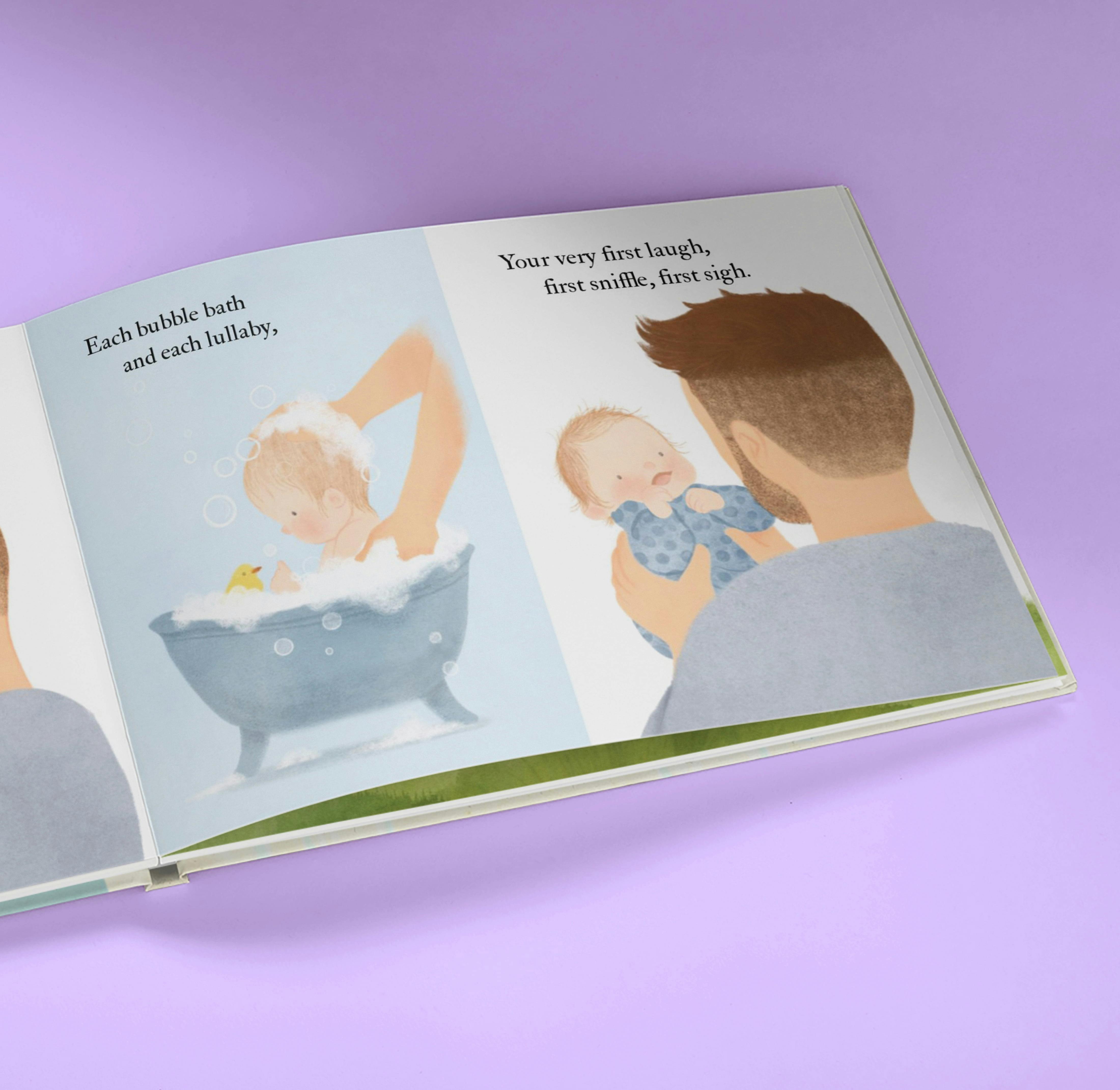 A page inside the personalised book