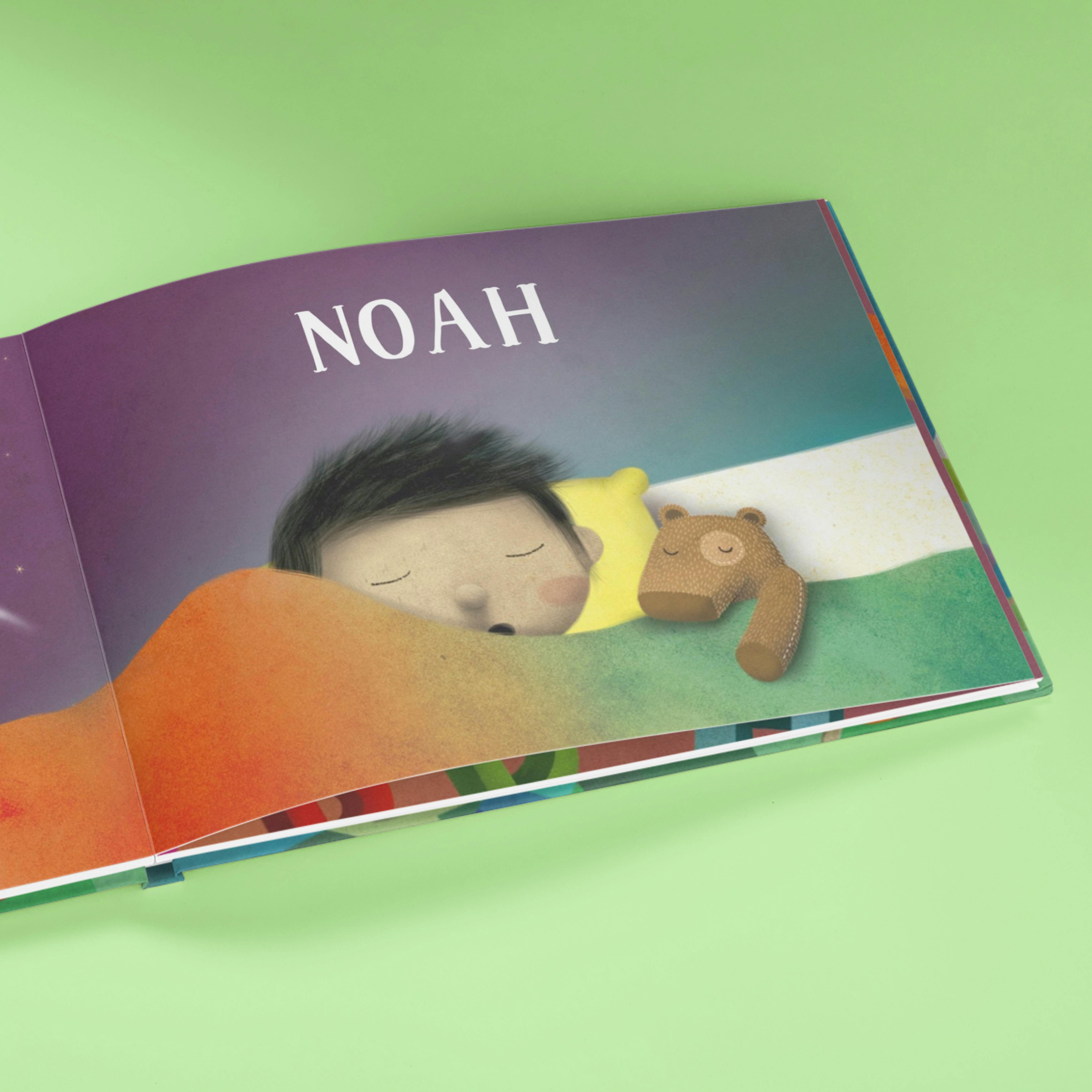 A page inside the personalised book