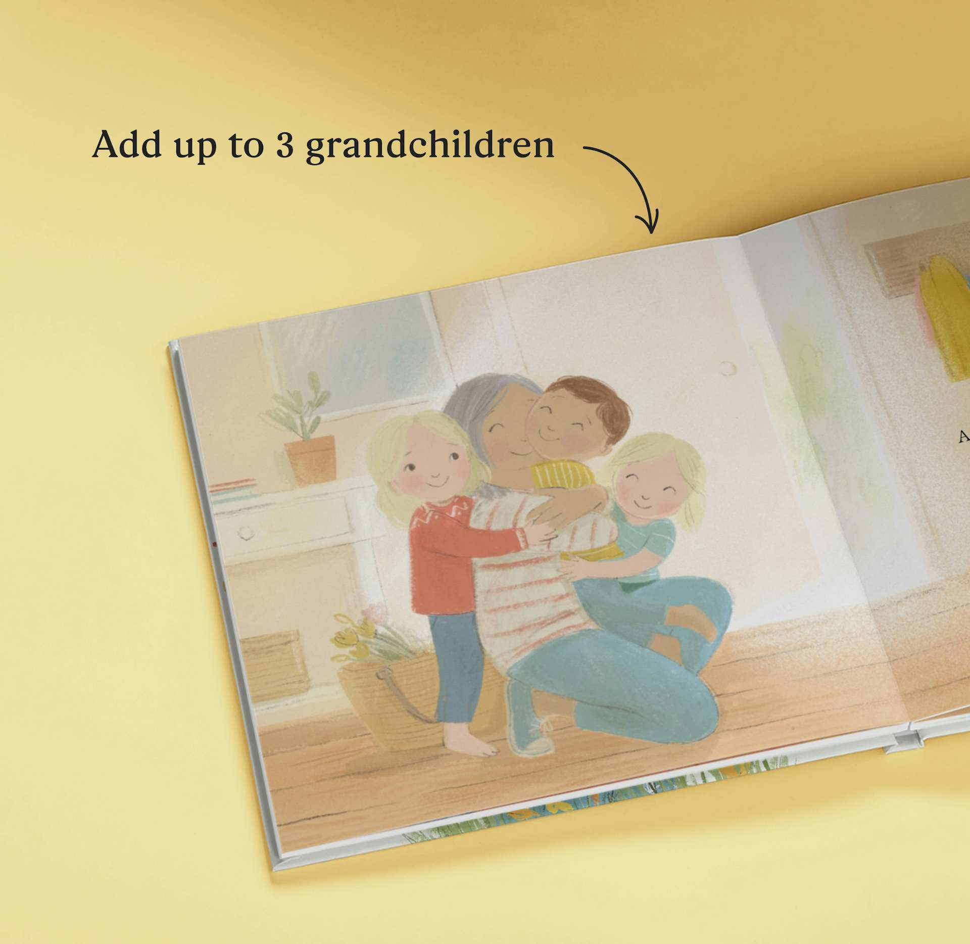 A page inside the personalised book