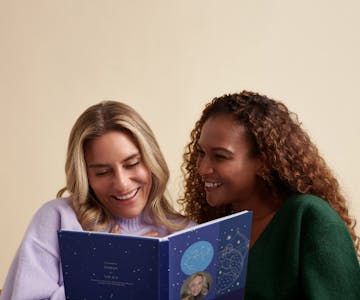 friends reading personalised book
