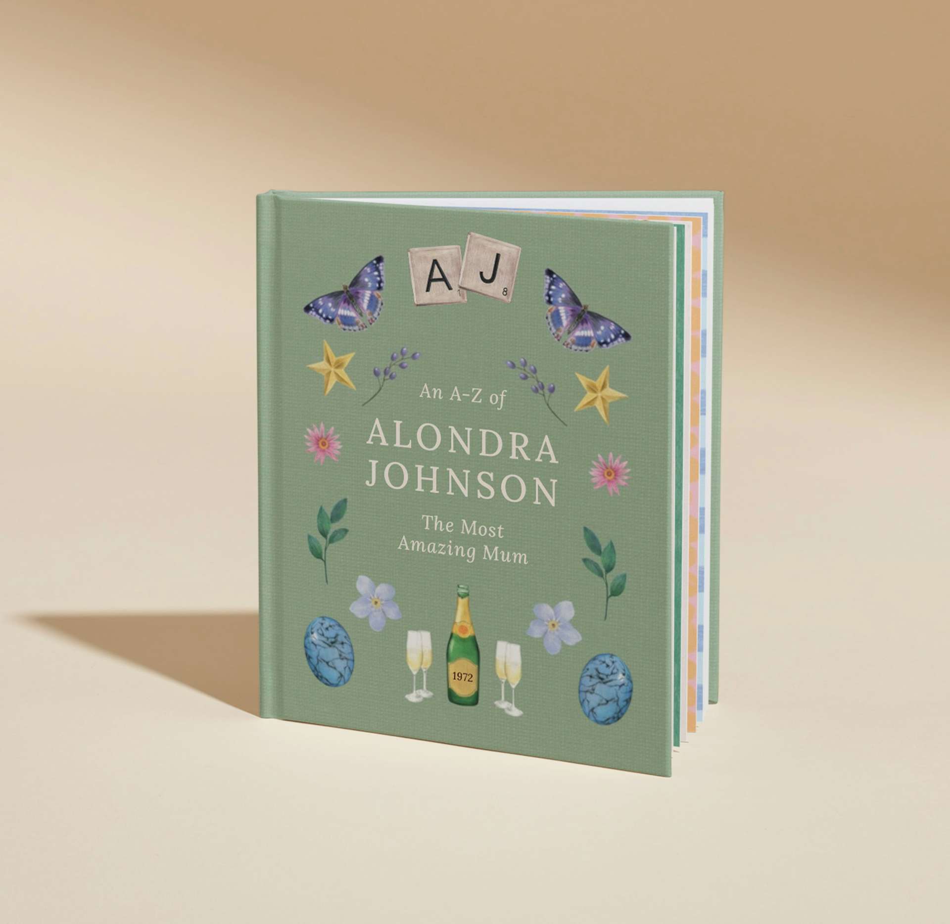 Personalised book cover