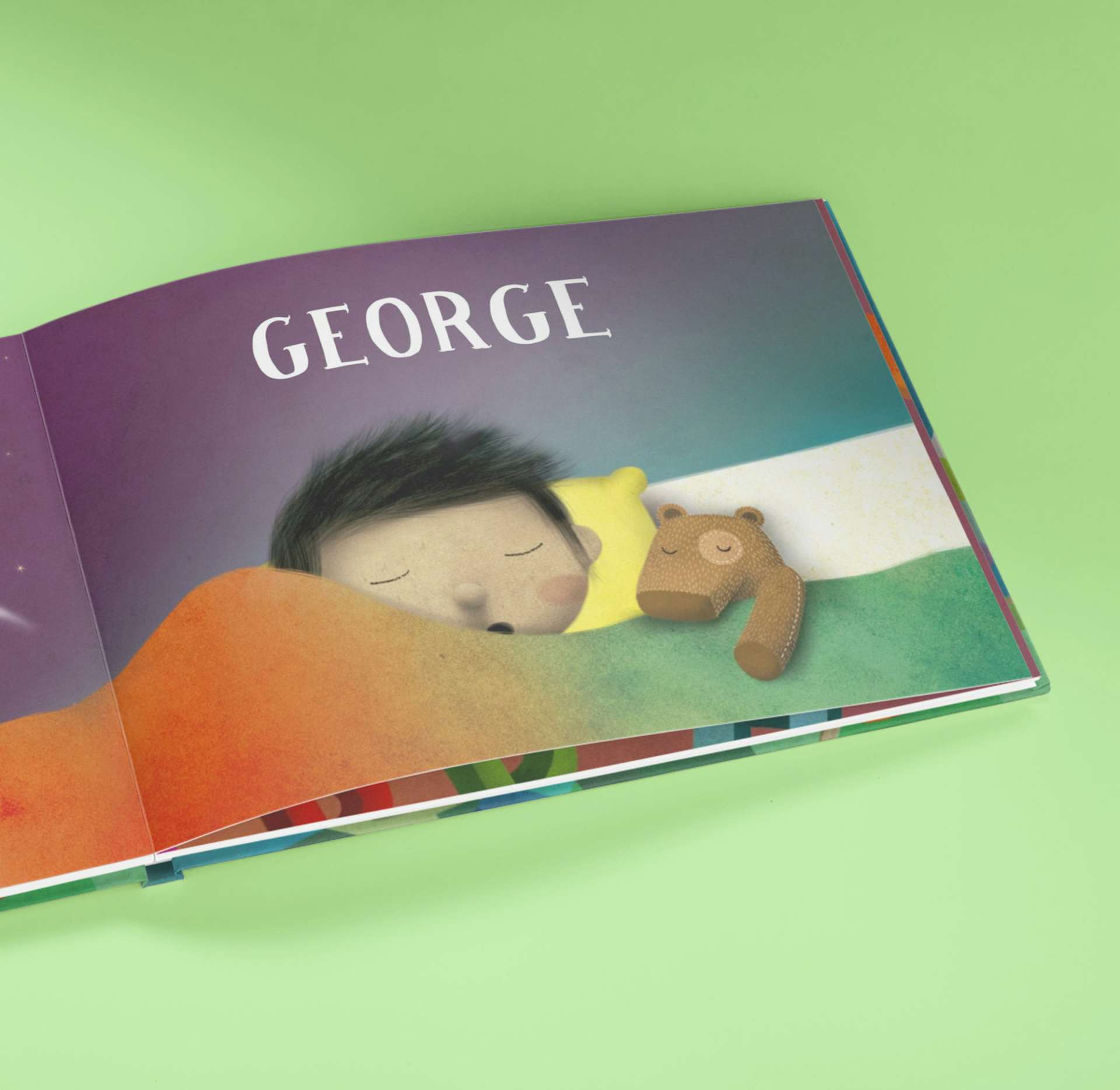Une page intérieure du livre personnalisé