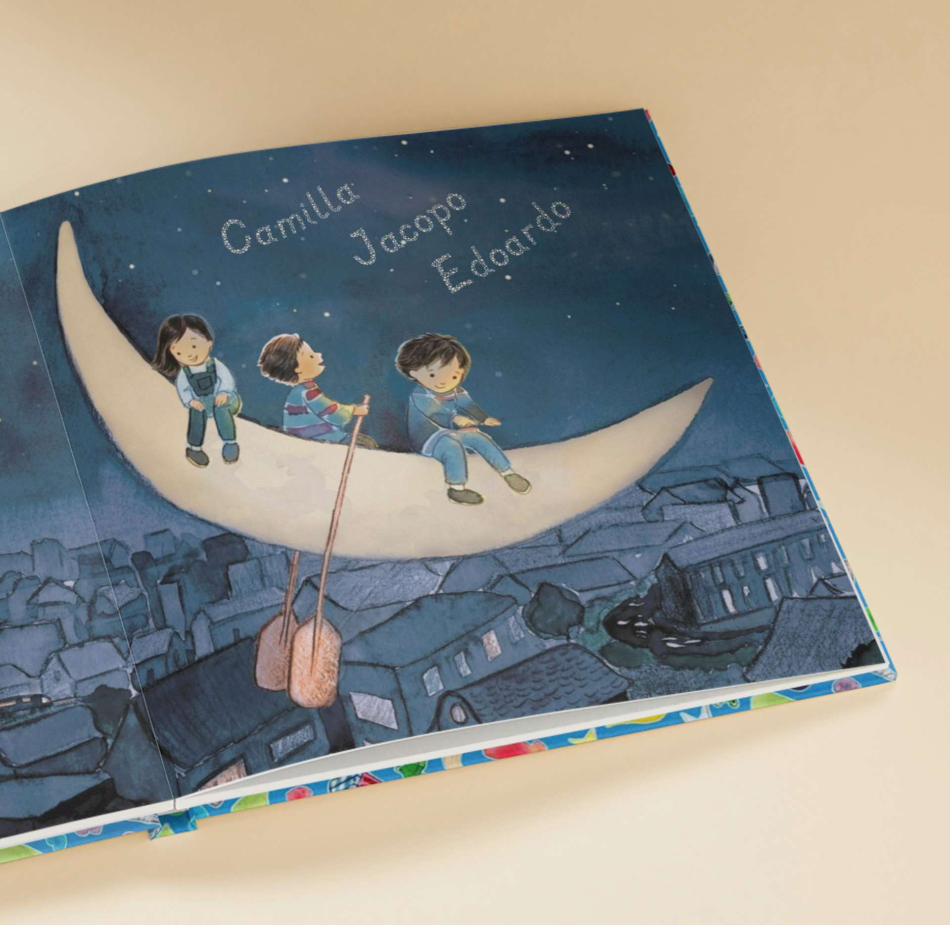 Una pagina interna di un libro personalizzato