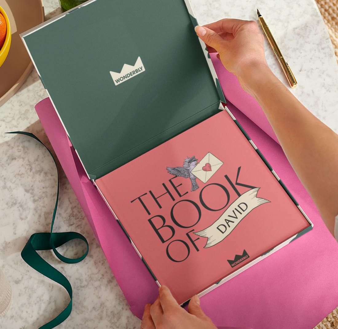 Personalised book in a gift box