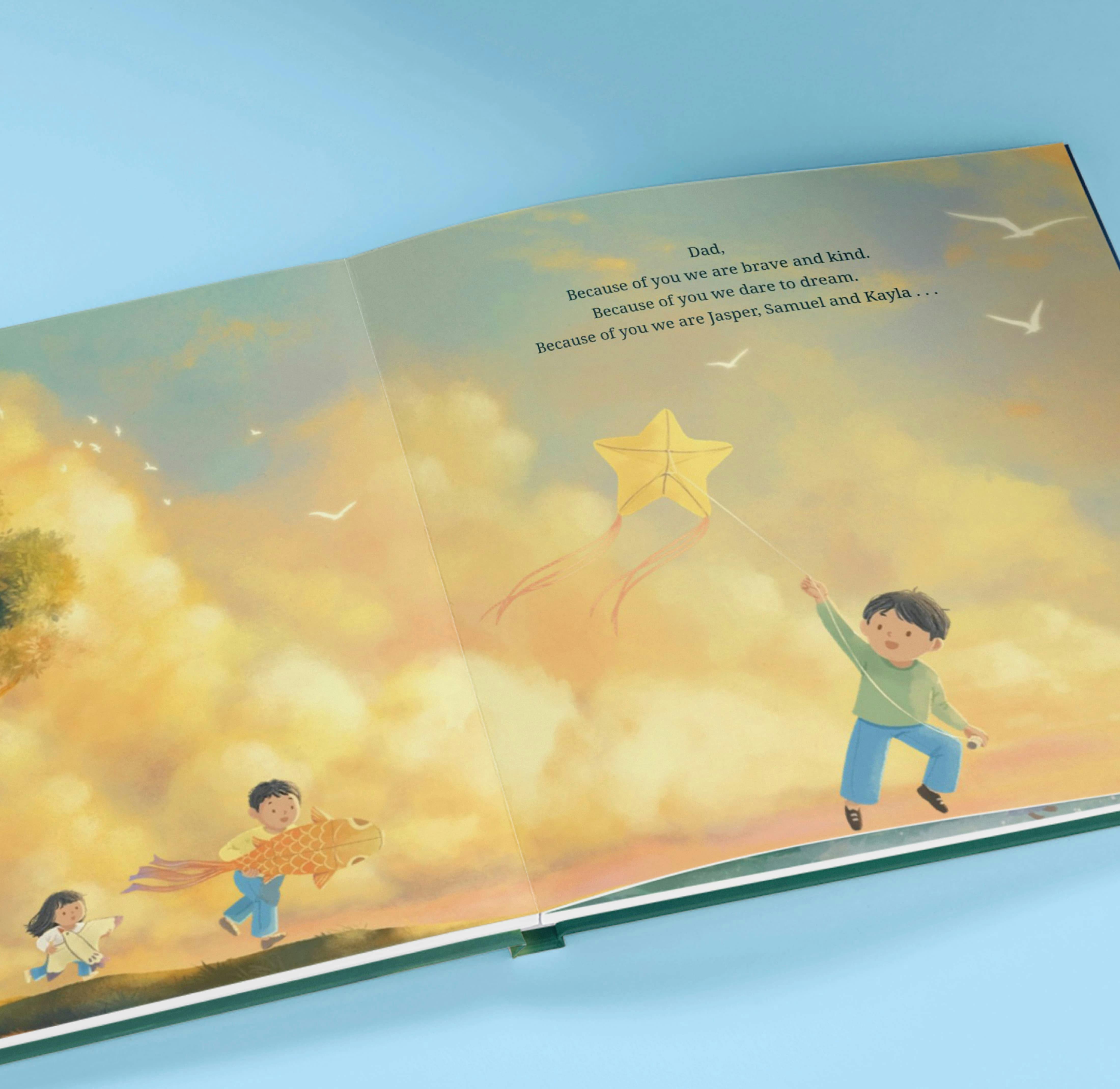 A page inside the personalised book