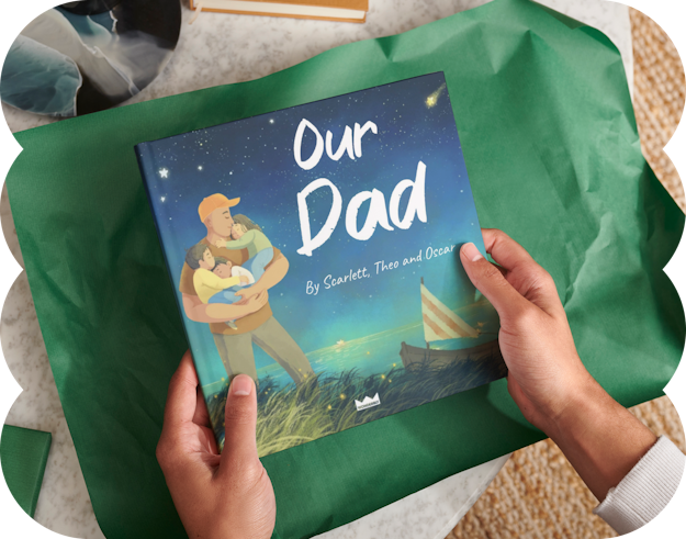 Personalised book in a gift box