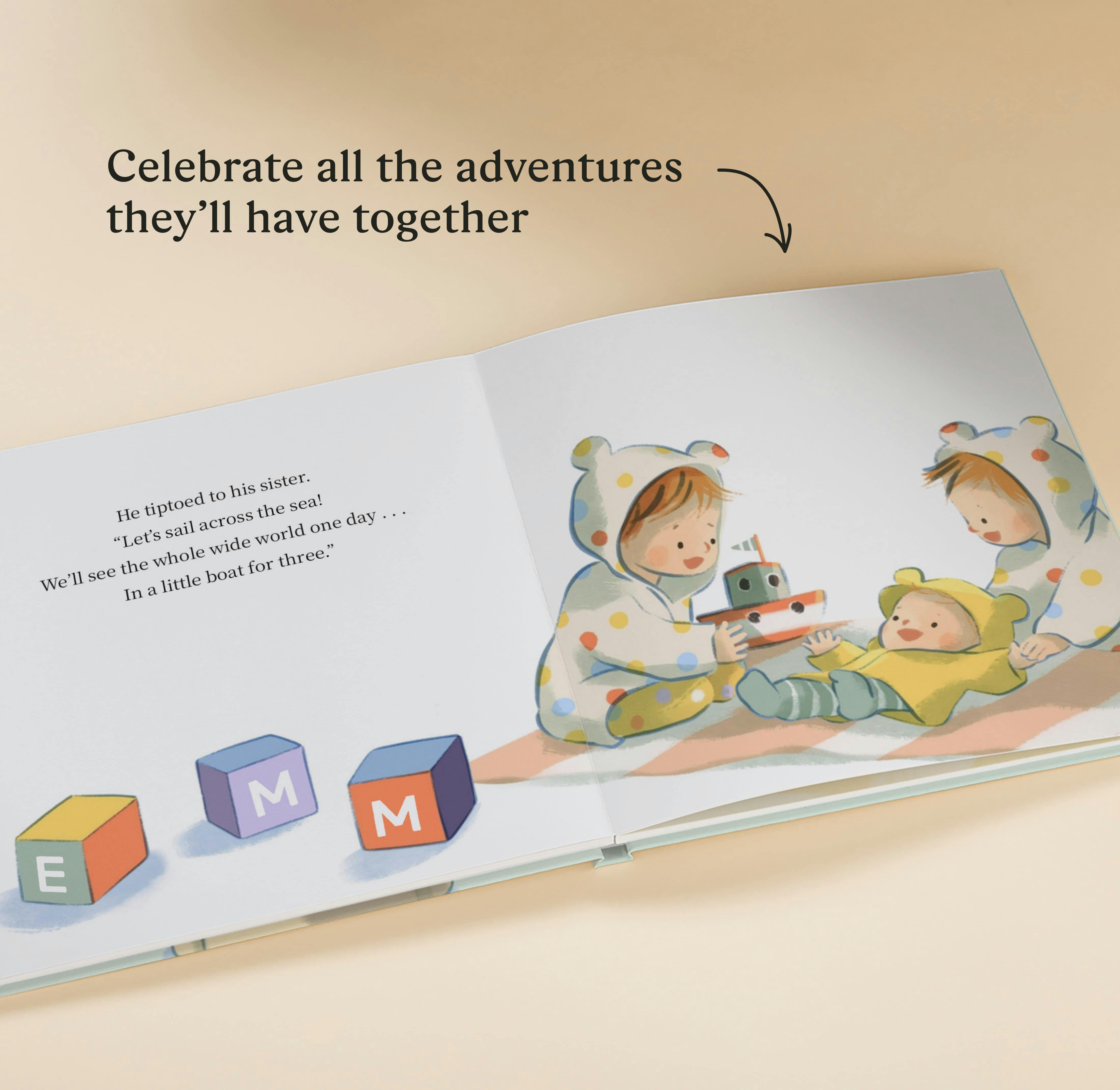 A page inside the personalised book