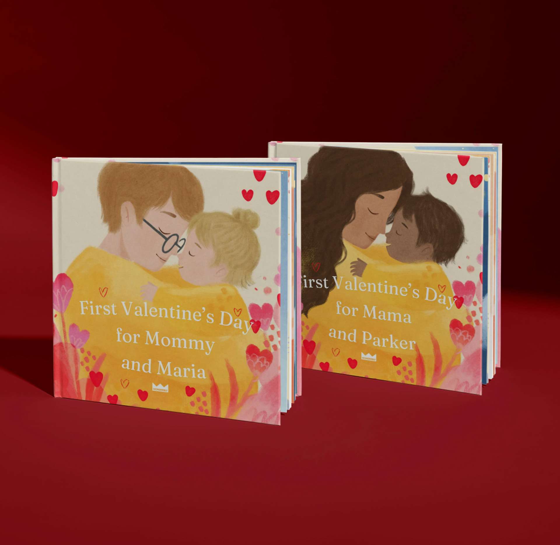 two personalised book covers