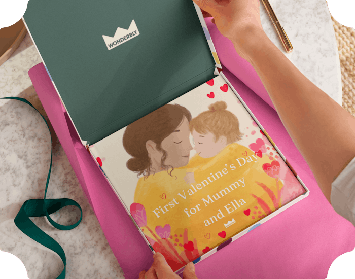 Personalised book in a gift box