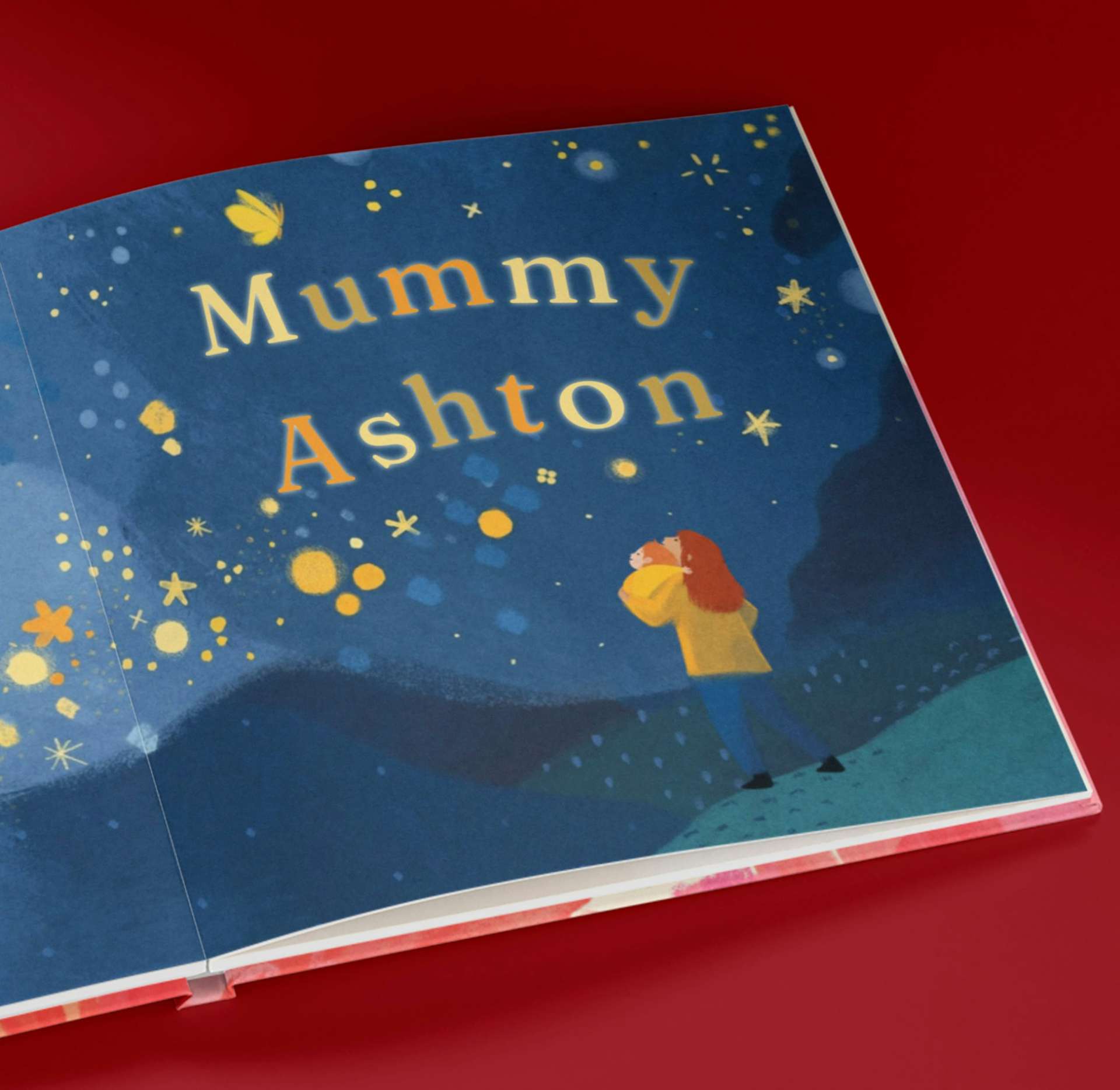 a page inside the personalised book