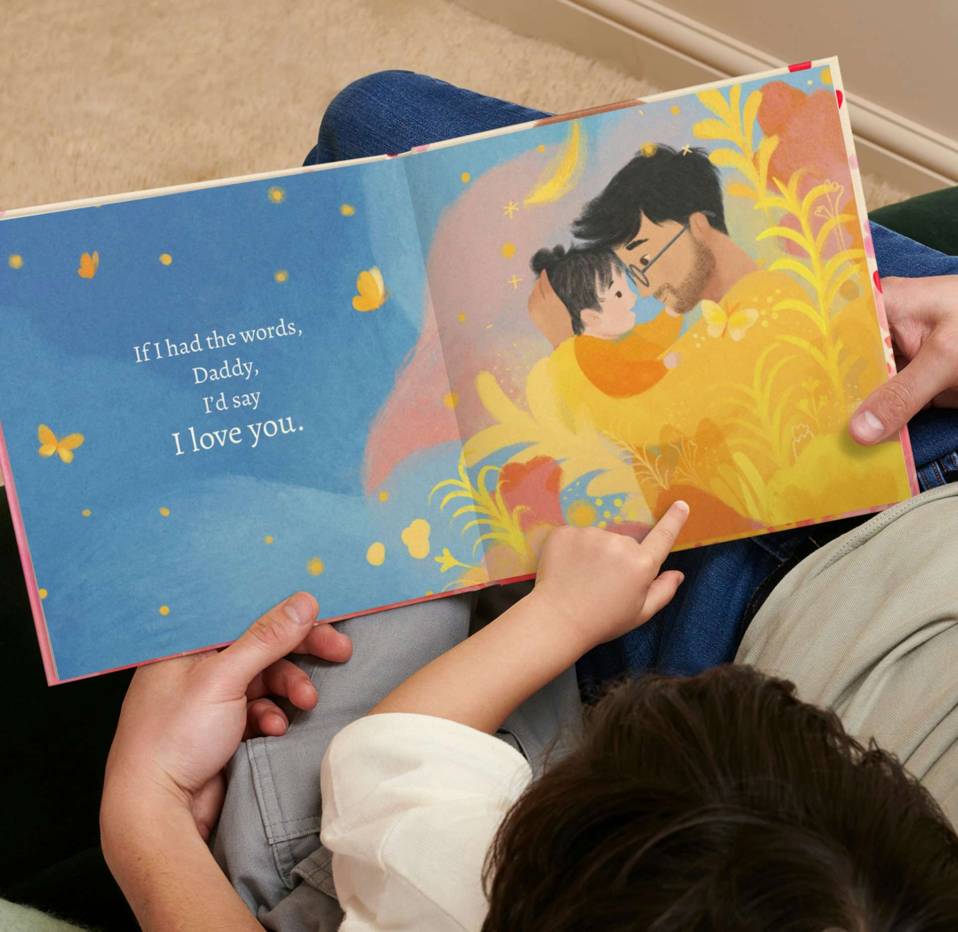 a page inside the personalised book