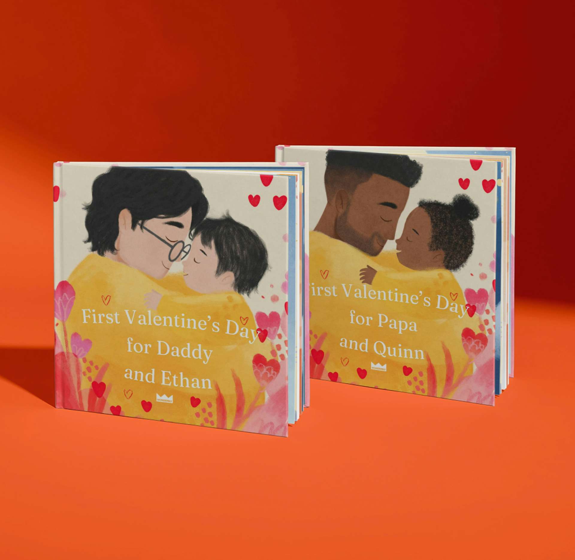 two personalised book covers