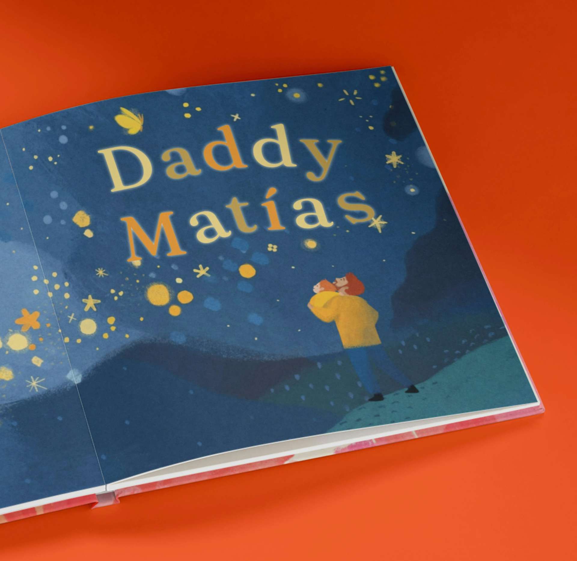a page inside the personalised book