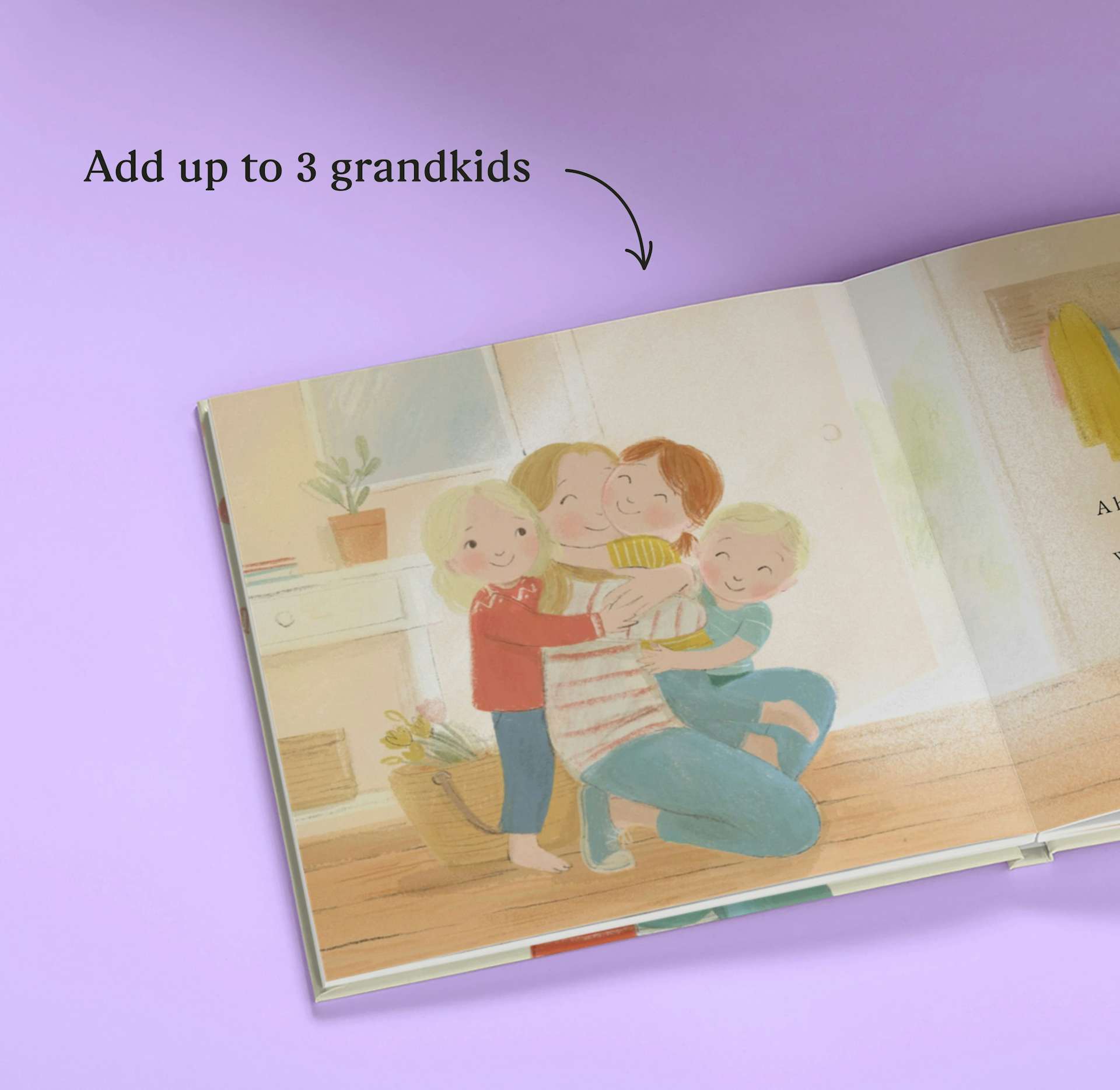 a page inside the personalised book