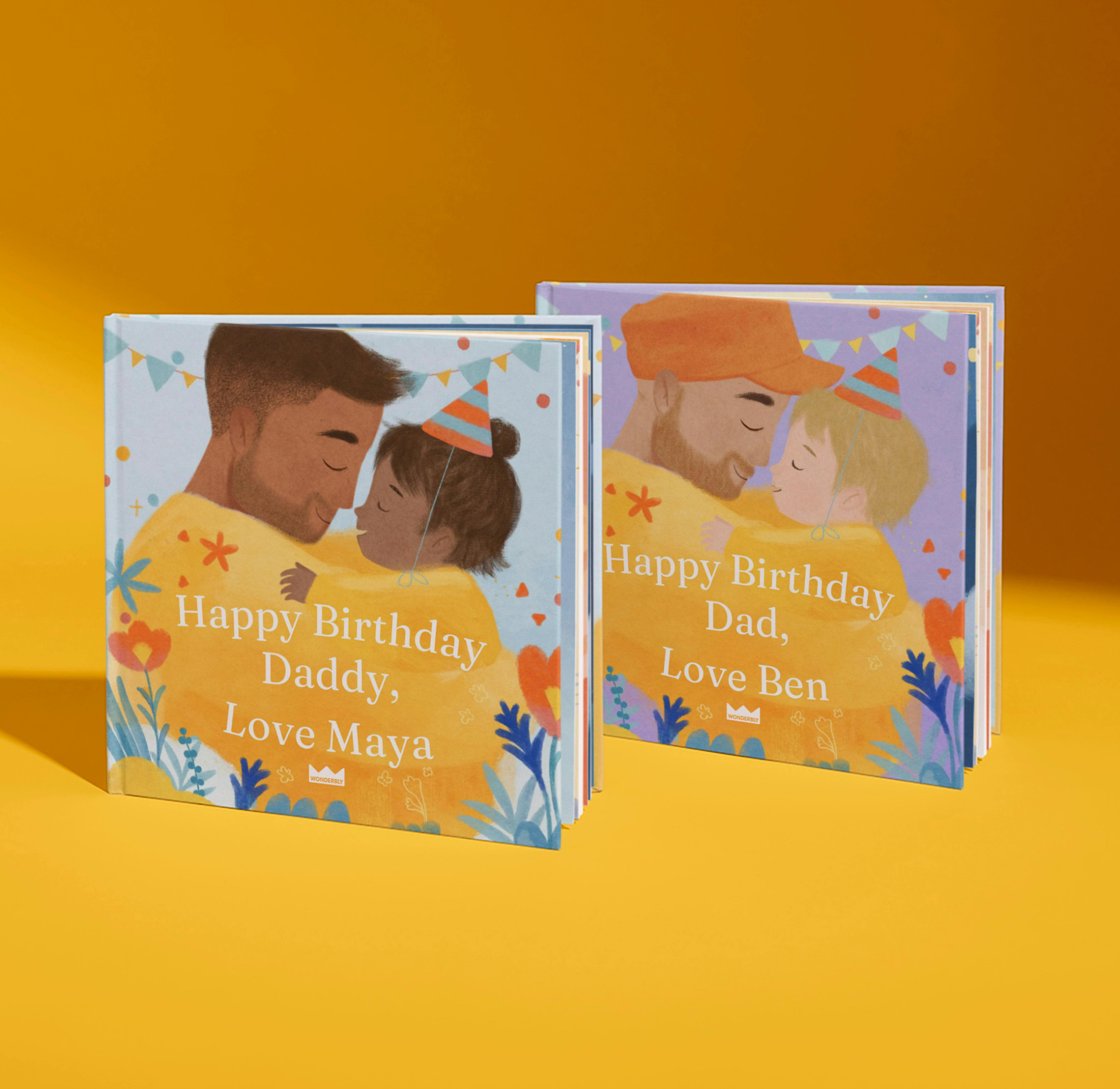 two personalised book covers