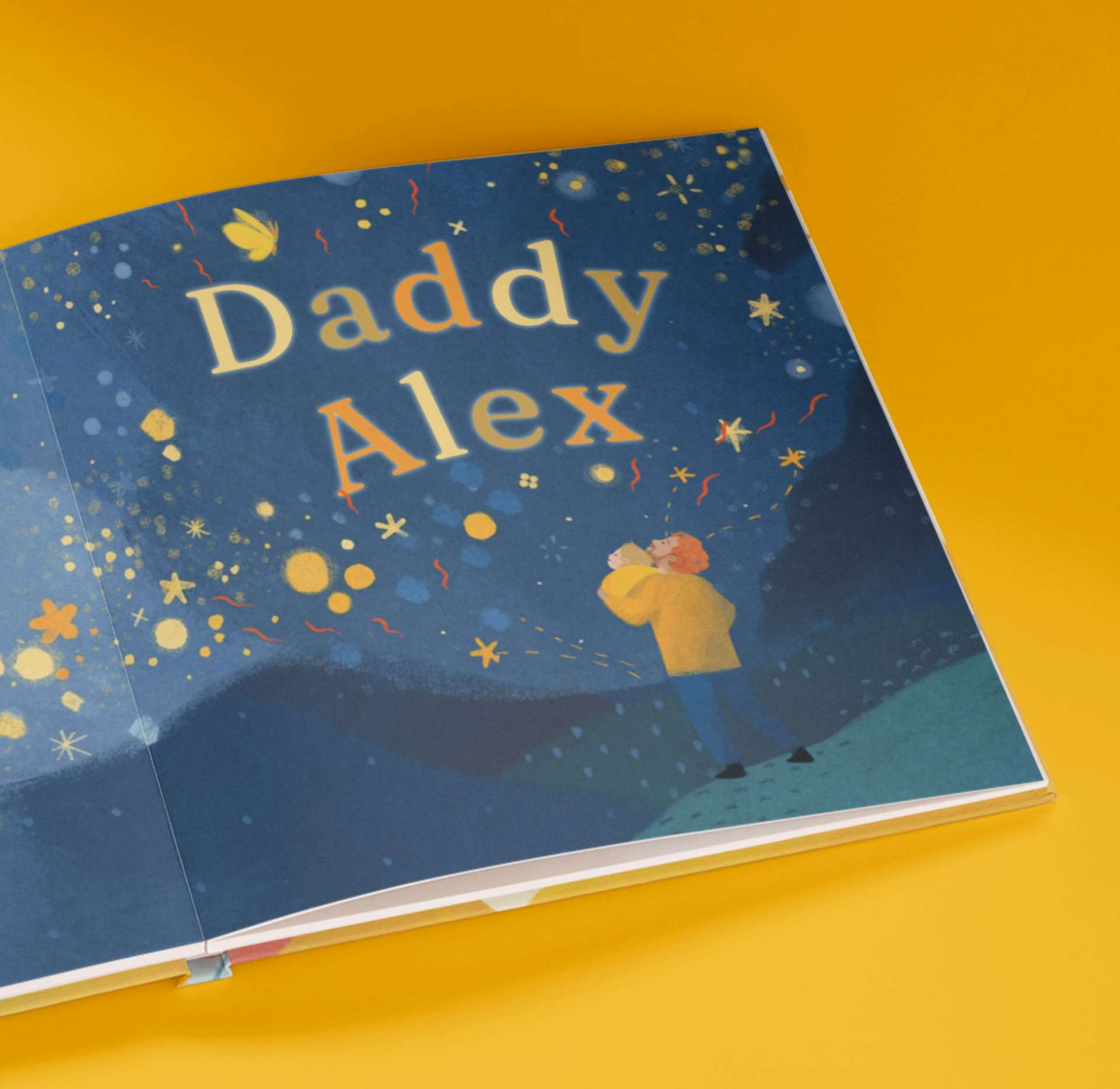 a page inside the personalised book