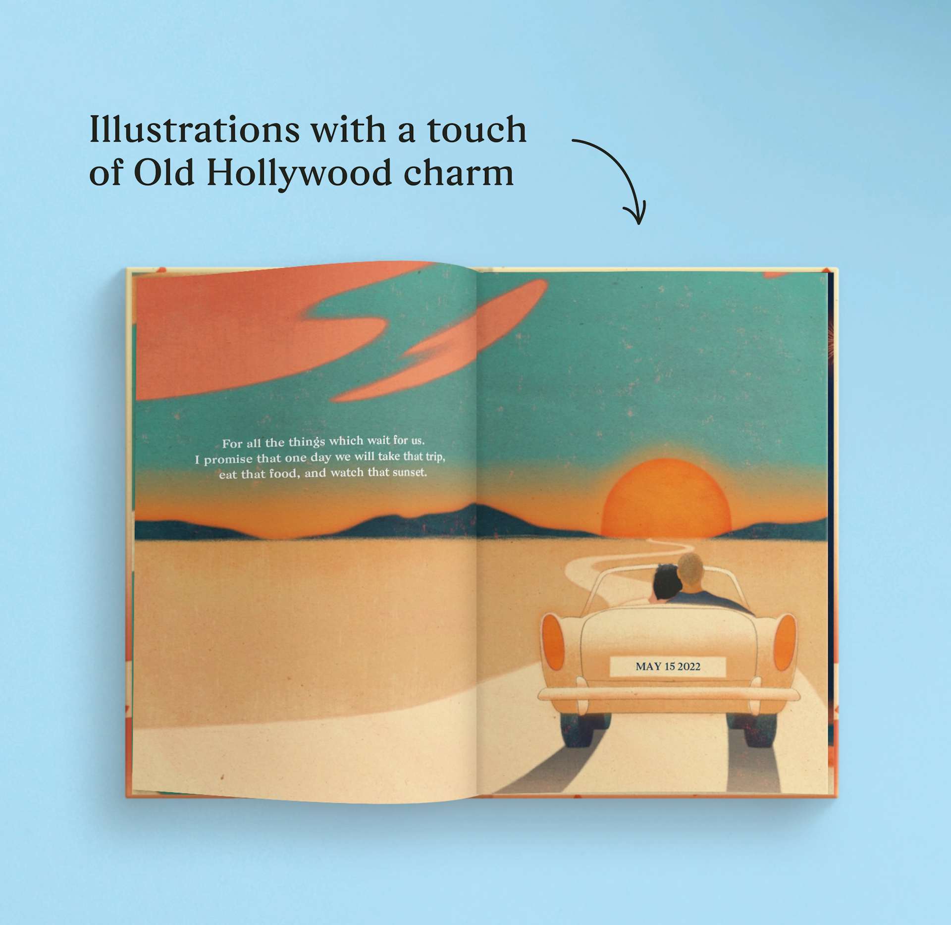 a page inside the personalised book