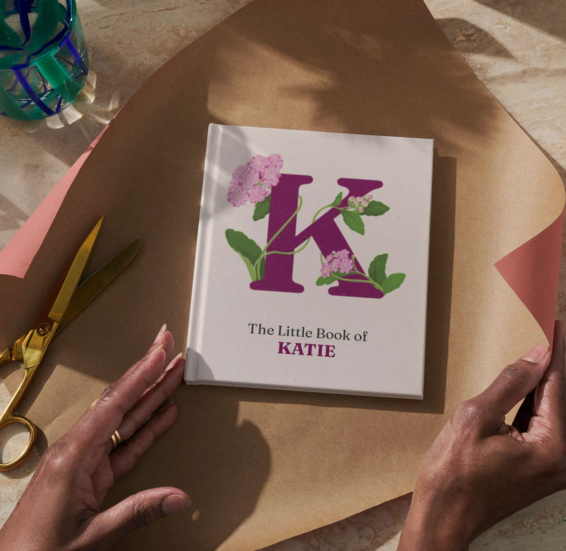 personalised book in giftwrap