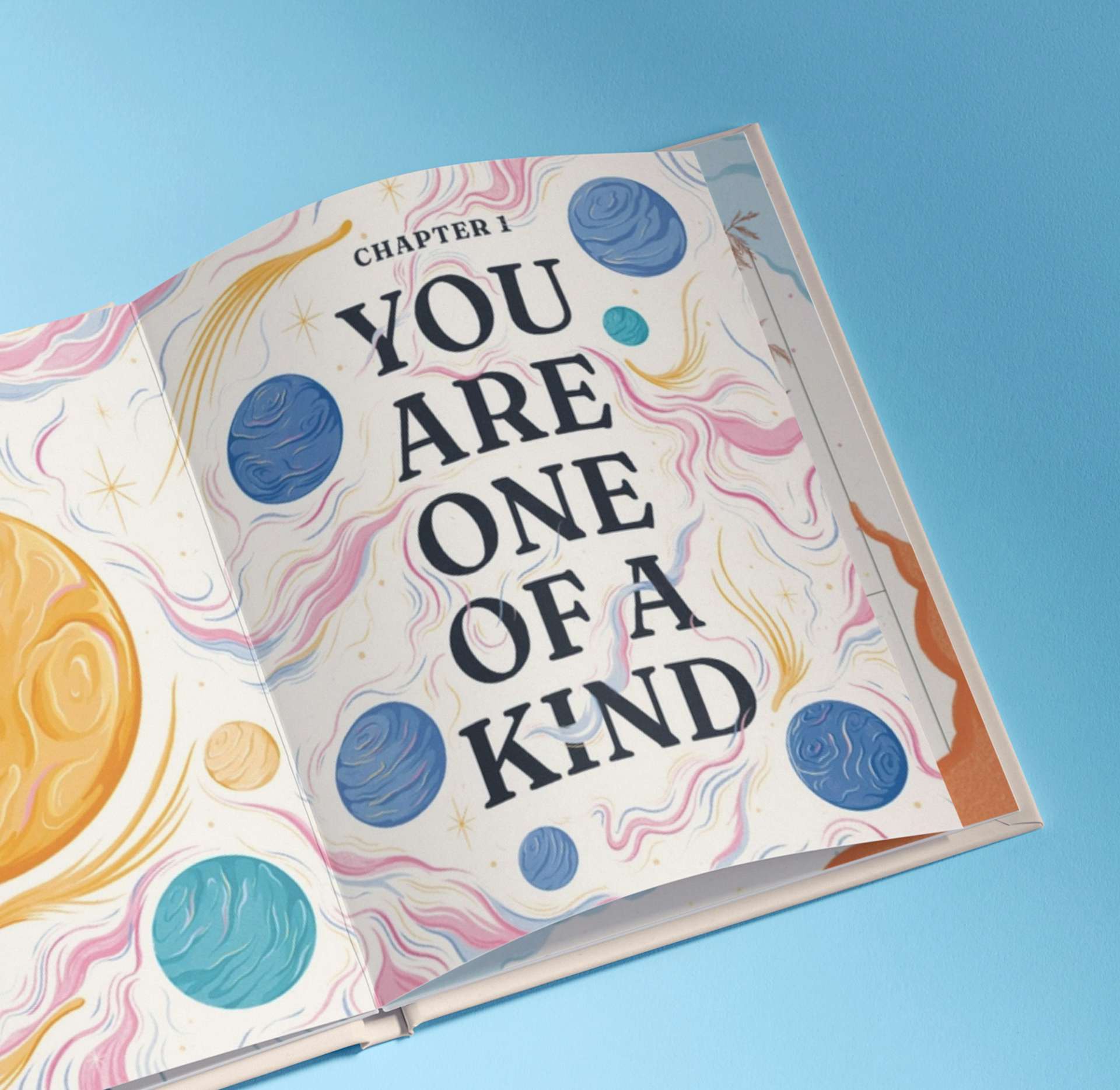 a page inside the personalised book