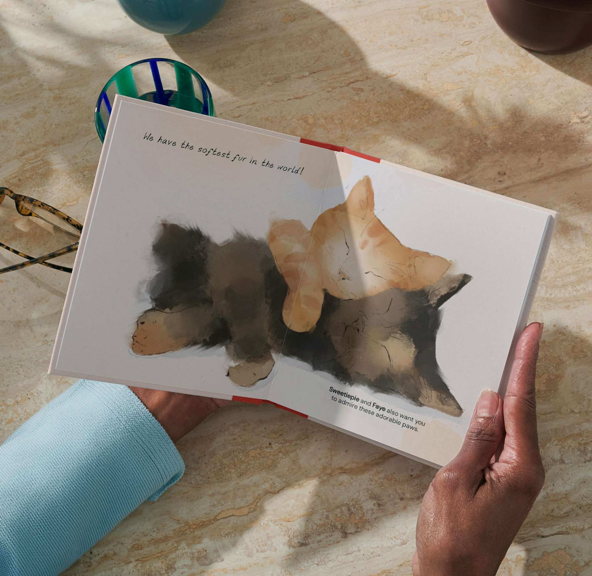 Pages inside a personalised book