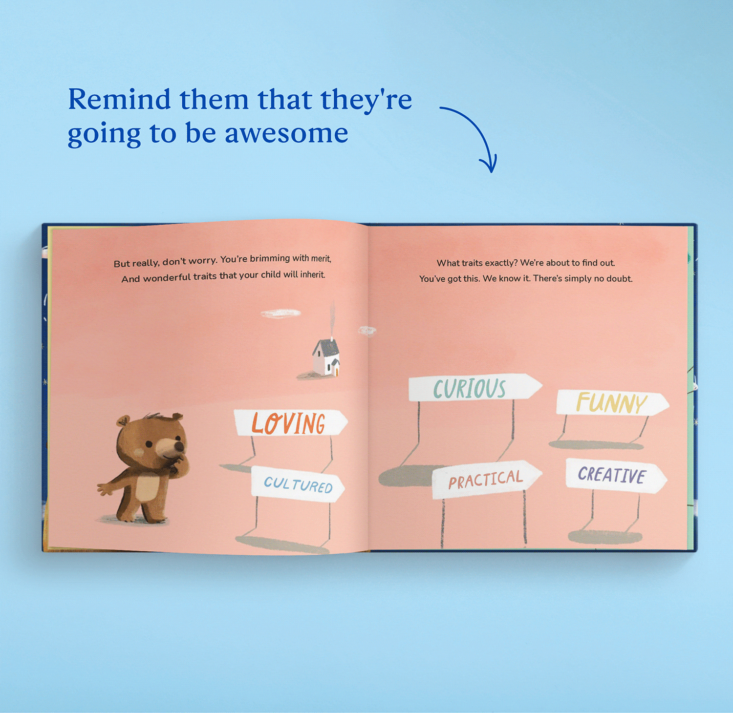 gif showing pages in personalised book