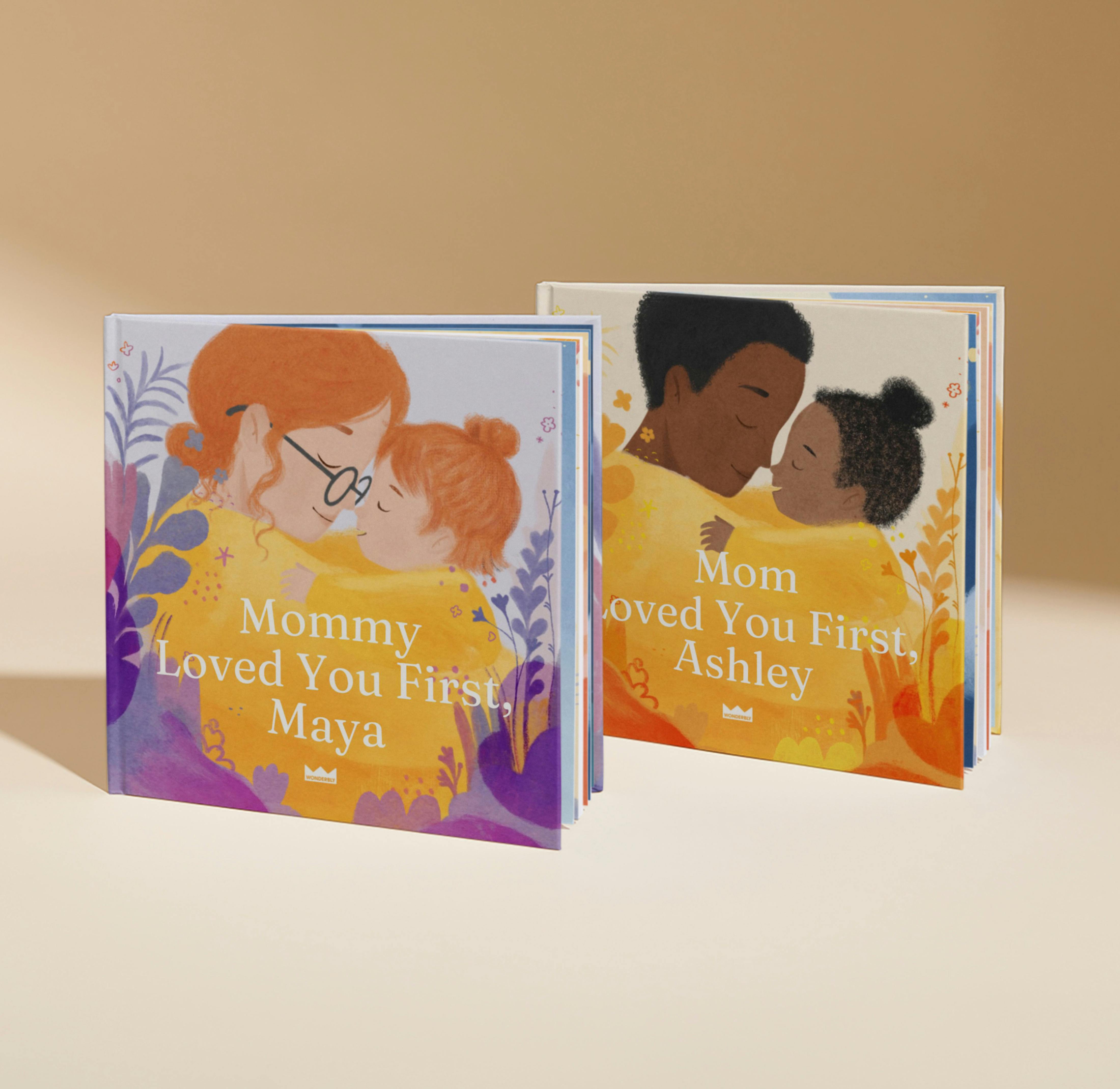 two personalised book covers