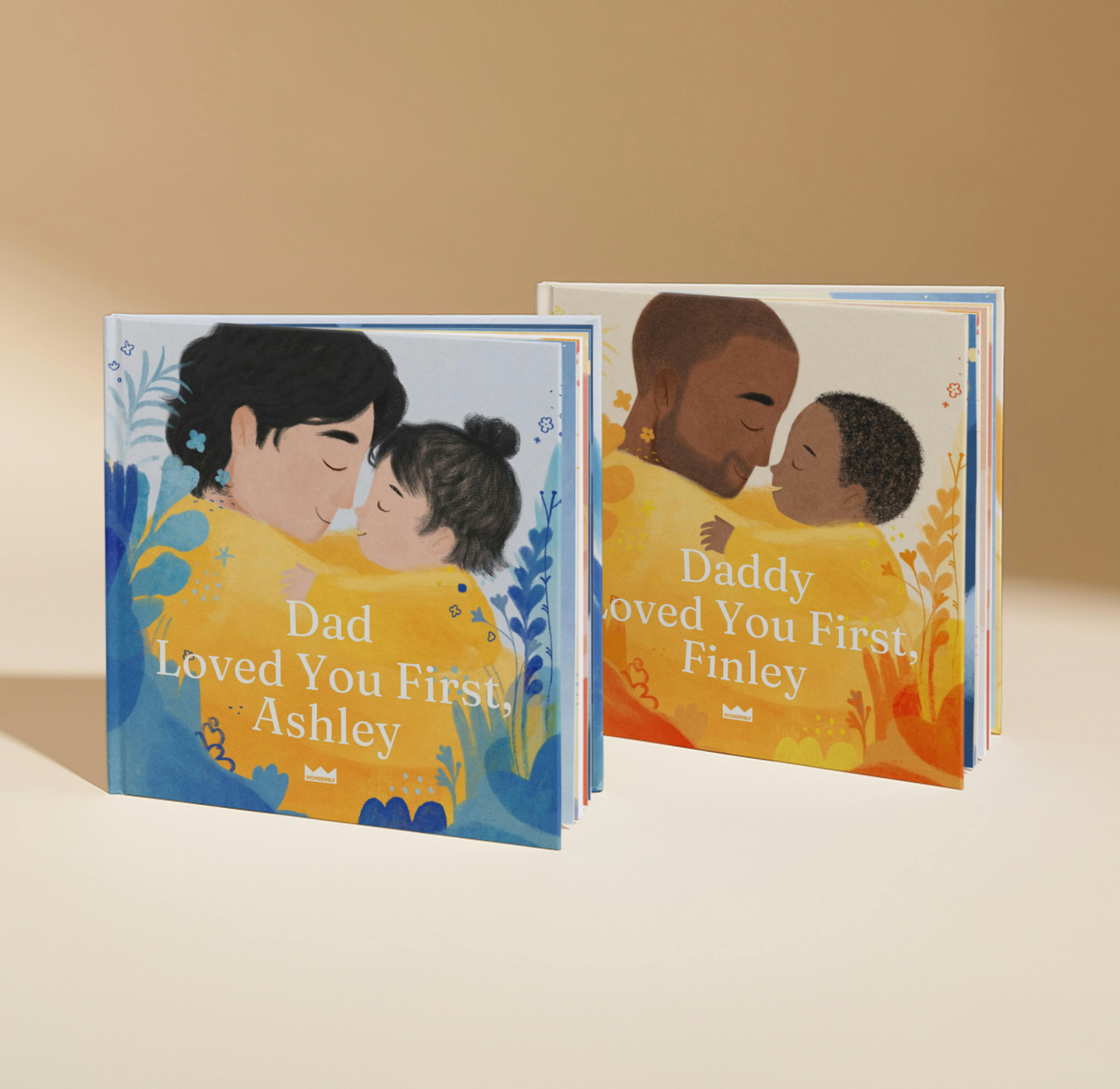 two personalised book covers