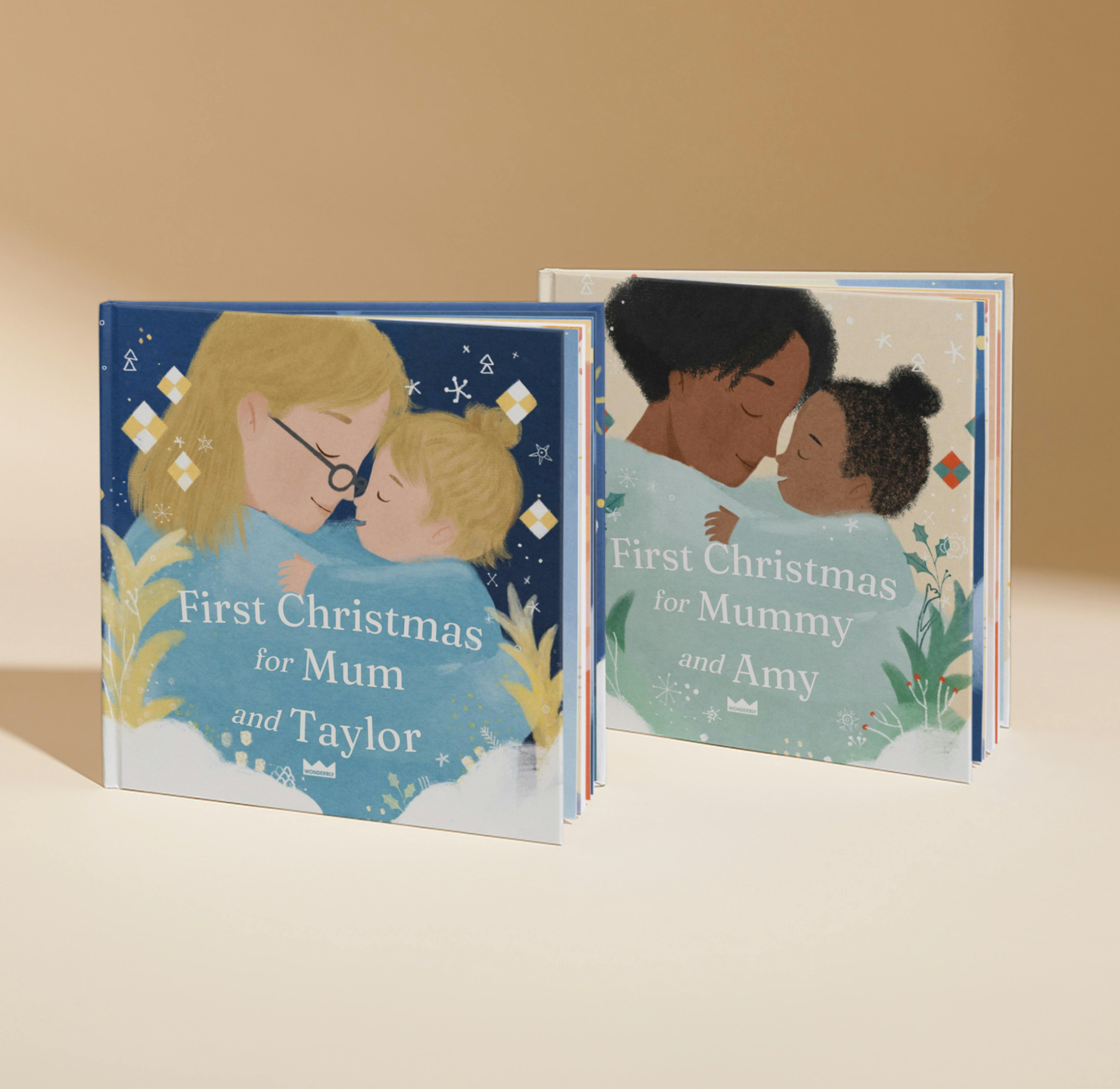 two personalised book covers