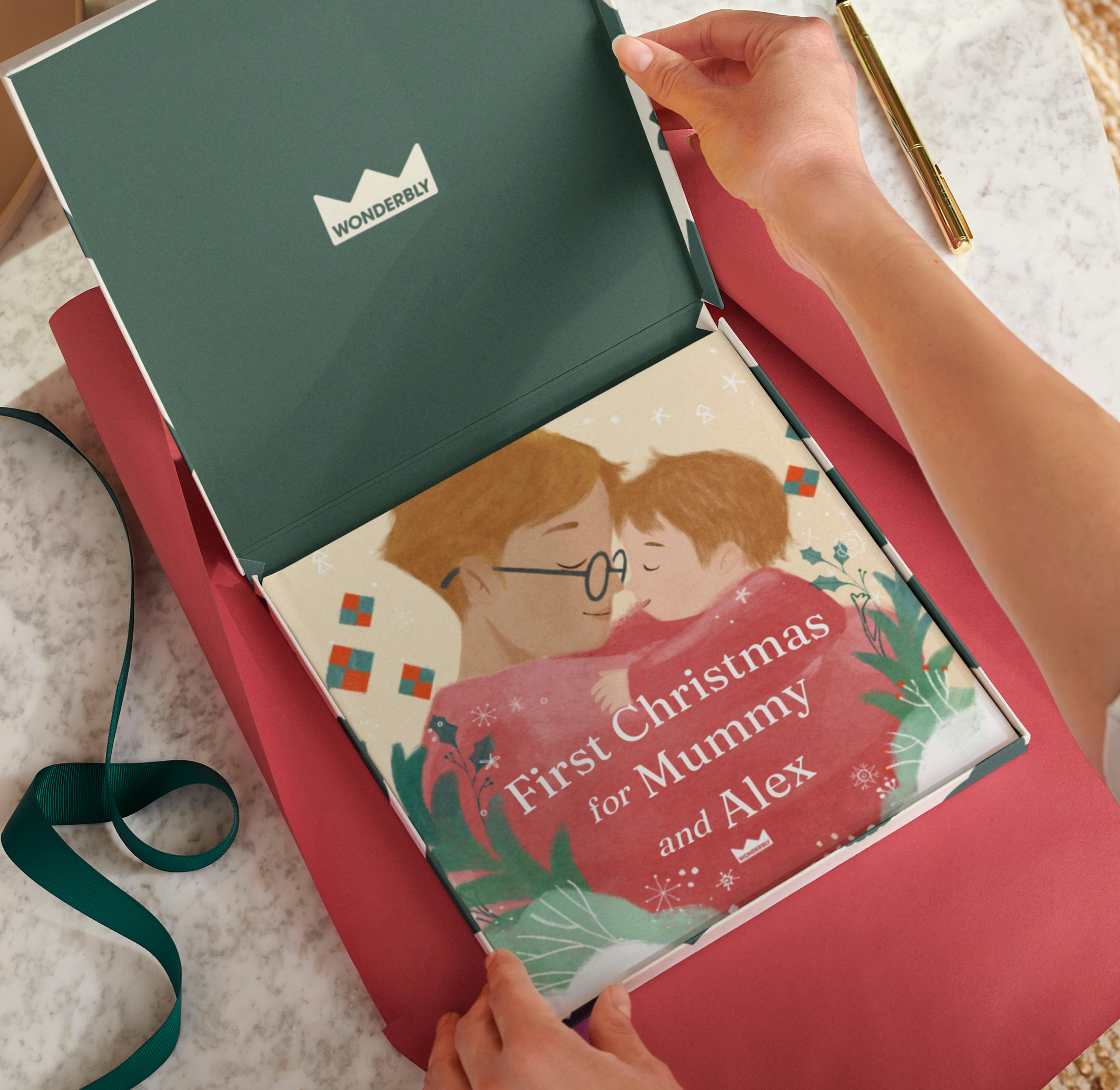 personalised book in gift wrap