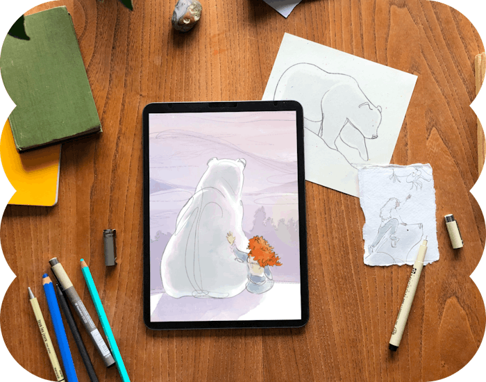 illustration of dear you personalised book