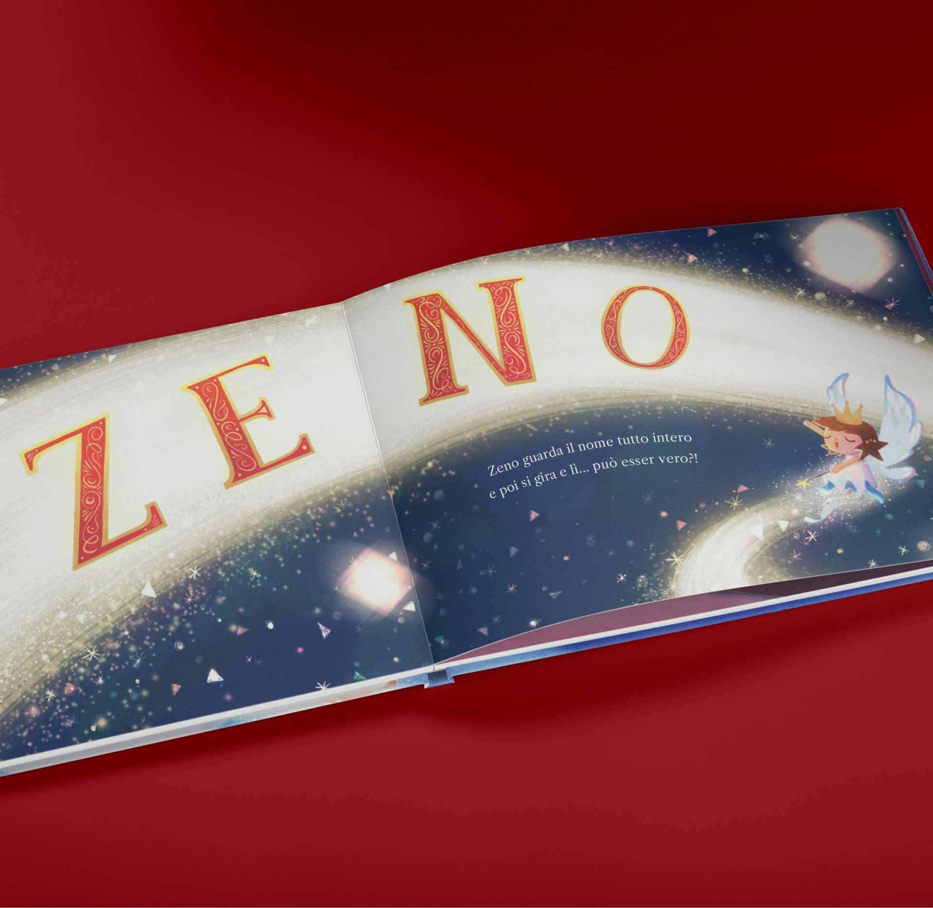 Una pagina interna di un libro personalizzato