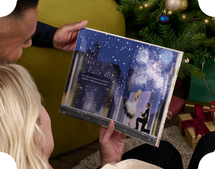 a page inside the personalised book